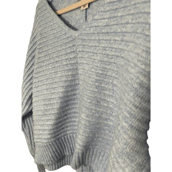 Sincerely Jules Cropped Periwinkle Waffle Knit Women's Sweater Soft Girl SZ M - Picture 3 of 5